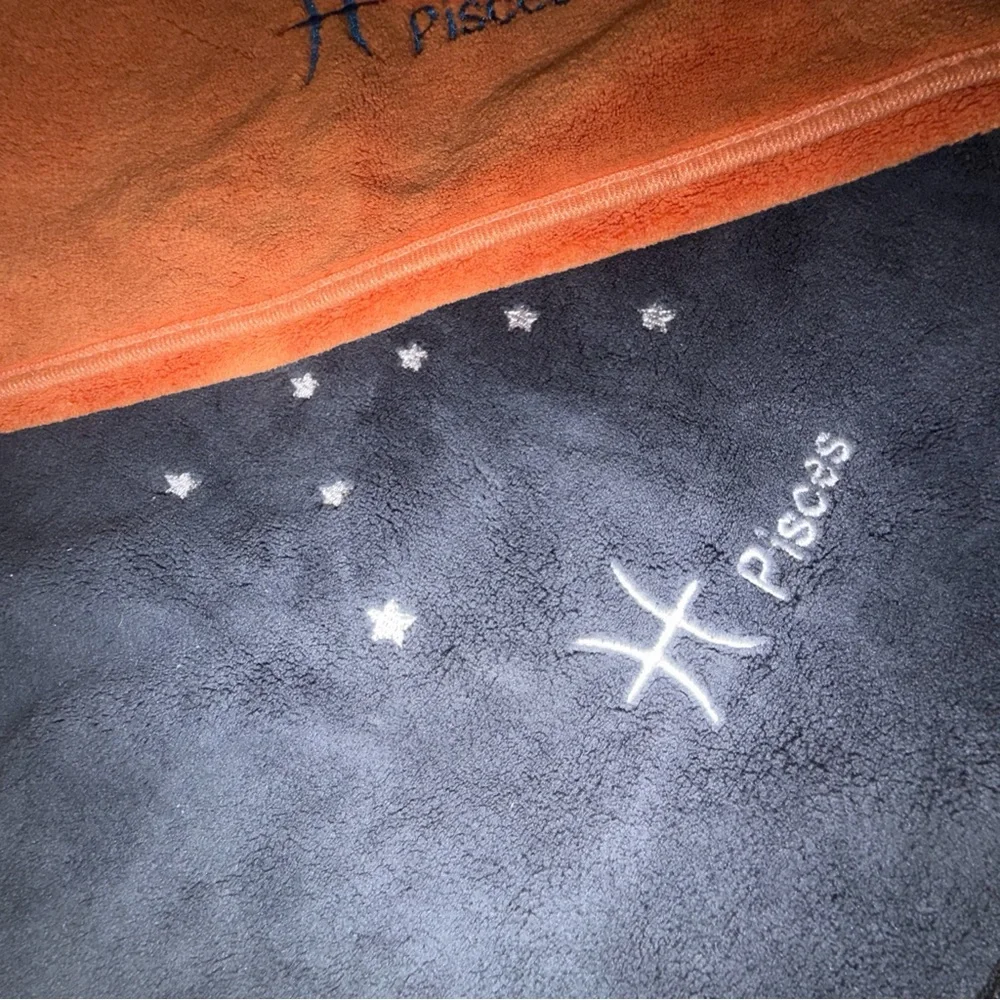Pisces Zodiac Embroidered Microfiber Makeup Remover Towels - Set of 2